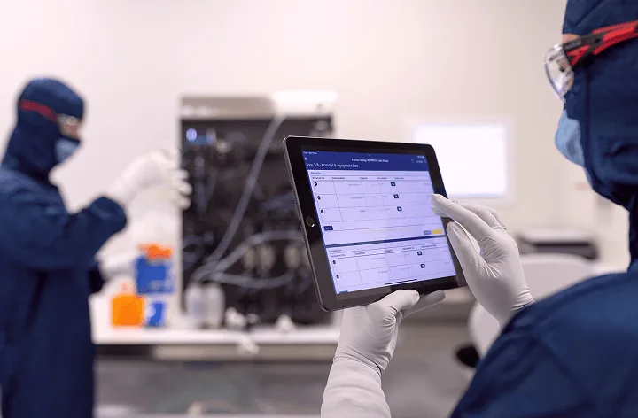 Healthcare digital experience showcasing patient care data and medical service interactions across devices